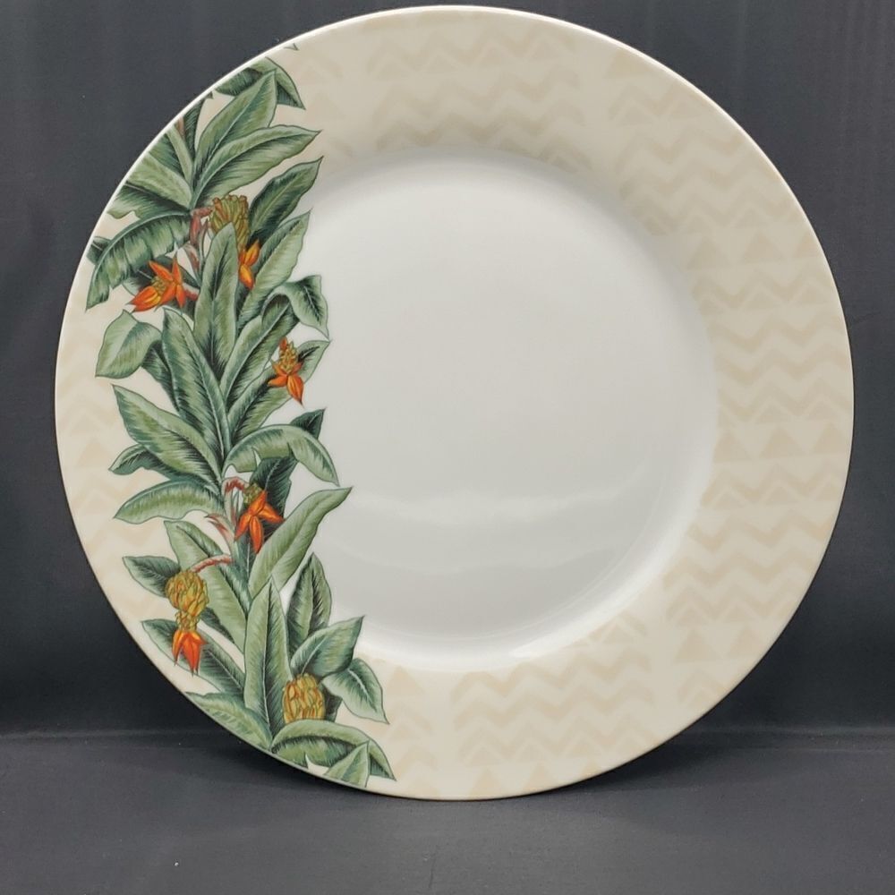 Island Plantations Bird of Paradise Dinner Plate 11"
